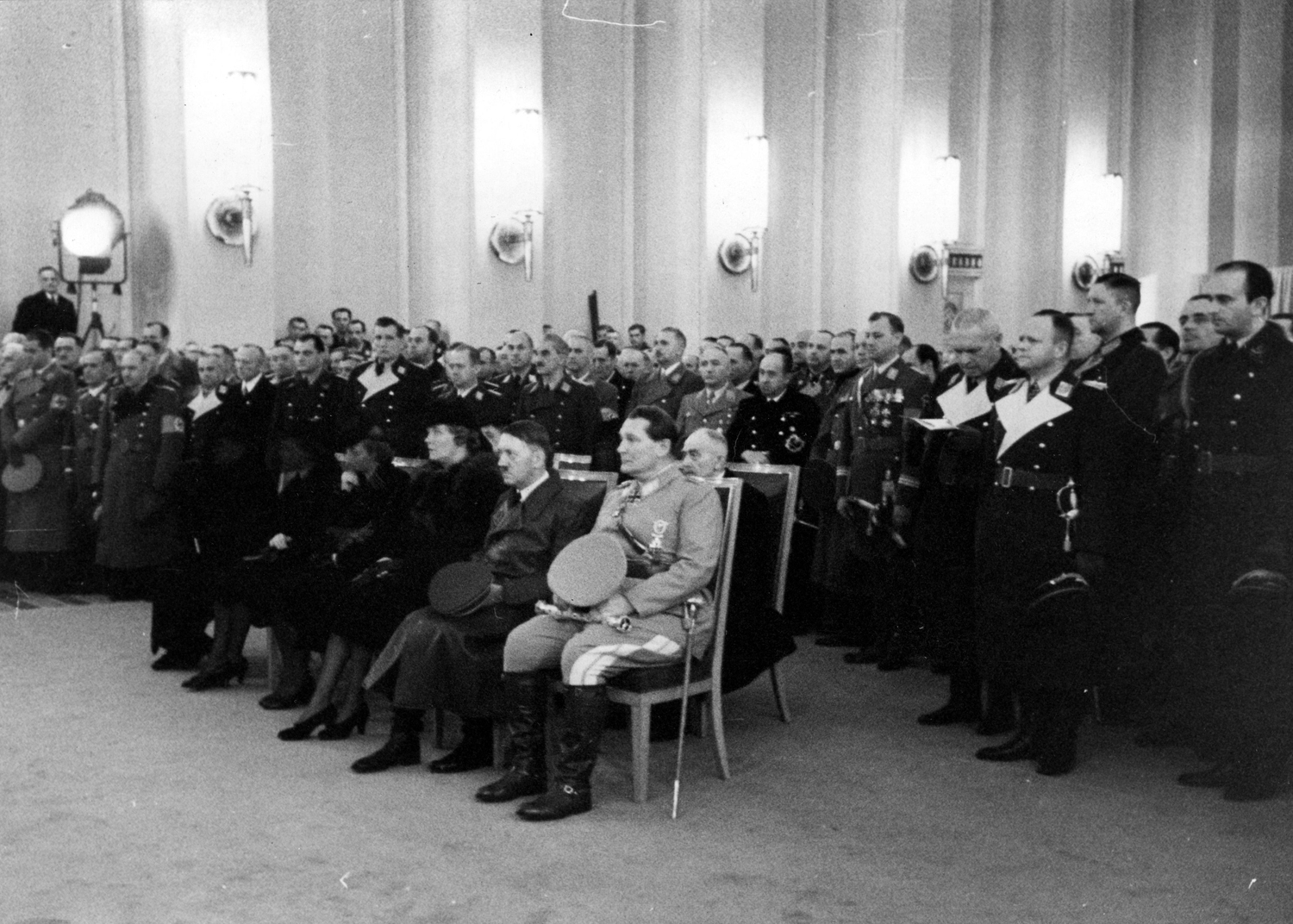 Adolf Hitler and Hermann Göring at the funeral of general Ernst Udet